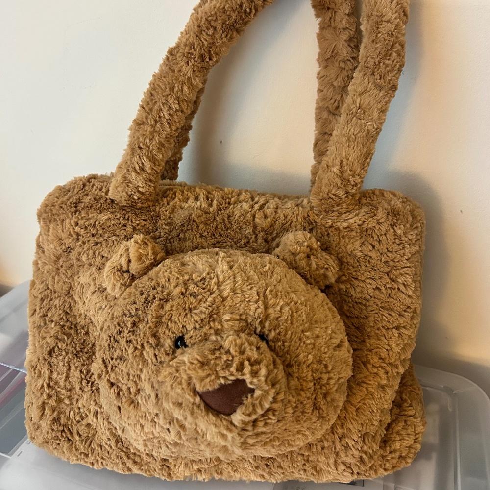 Jellycat Bartholomew bear tote bag new